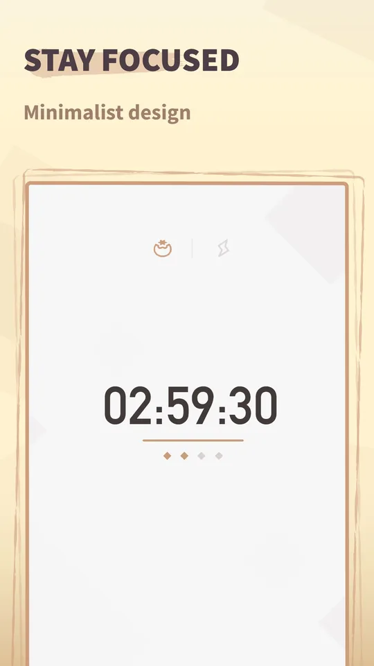 Striving minimal focus timer