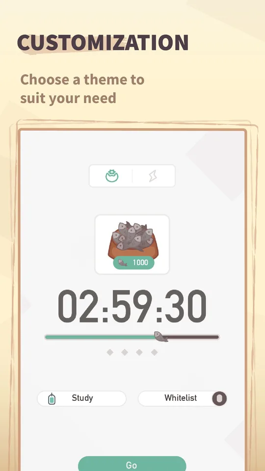 Striving timer and theme customization